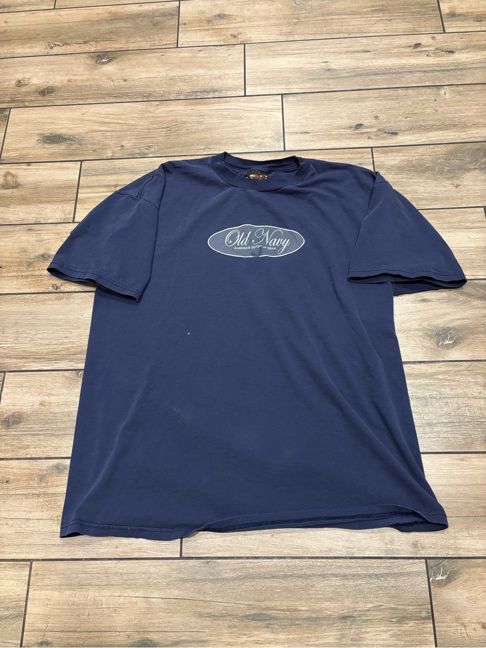 Vintage Old Navy Americas Outdoor Gear Graphic Tee Size XL Navy Blue